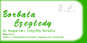 borbala czegledy business card