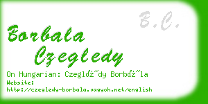 borbala czegledy business card